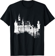 Camiseta Neuschwanstein Castle Lover Vintage Baviera I Love Germany