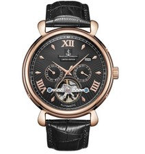 Reloj Hombre Samuel Joseph Edición Limitada Esqueleto Automático Negro y Dorado