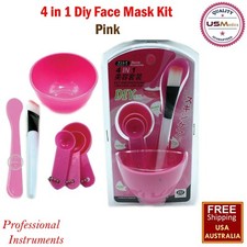 Hágalo usted mismo Belleza Cuidado Facial Cuidado Facial Belleza Kit Rosa Mezclador Tazón Cepillo Palo Cuchara