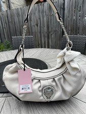 Bolso de Hombro Hobo Romance Juicy Couture Cristal Blanco