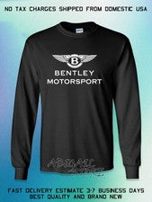 Nueva camiseta americana de manga larga con logotipo de Bentley Motorsport para hombre