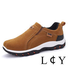Para Hombres Sin Cordones Calce Ancho Antideslizantes Informales Caminar Aire Libre Deportes Entrenadores Zapatos Talla