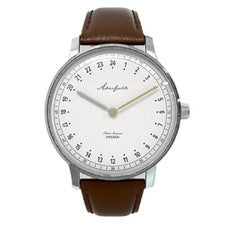 Akerfalk First Season Quarzo Swiss Acciaio Marrone Bianco 24h Orologio Uomo