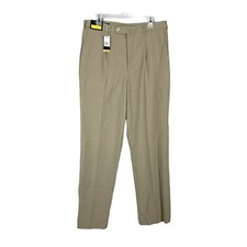 Pantalones de golf Monterey Club nuevos con etiquetas ligeros caqui sin dobladillo aún estilo 1835