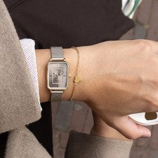 Oozoo Unisex Reloj de Pulsera OOZOO Vintage Series Analógico Metal Beige UOC20384