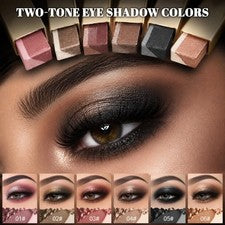 Sombra de ojos degradada de dos colores barra brillo mate ombre sombra de ojos pluma crema Reino Unido