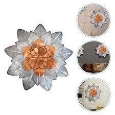 Colgante de pared flor arte hierro flor decoración de pared para hogar decoración de pared exterior