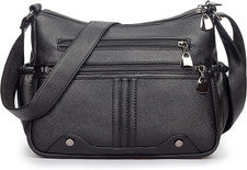 Mujer De Moda Negras Casuales Bolsos Para Dama Multi Bolsillo O Bolsa De Hombre
