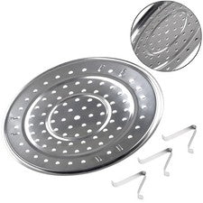 Estante para vapor utensilios de cocina acero inoxidable plata accesorios estante