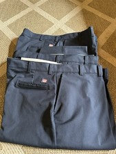 3 Nuevos Pantalones Red Kap Dura-Kap Industrial Sarga Azul Marino 46/28
