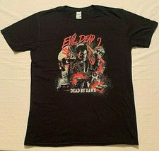 Camiseta Negra Evil Dead 2 Dead Of Dawn NUEVA Película de Terror Gildan Estilo Suave