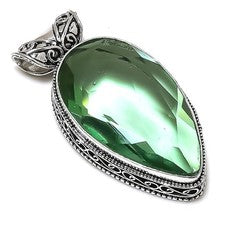 Colgante de joyería de plata esterlina 925 hecho a mano con piedras...