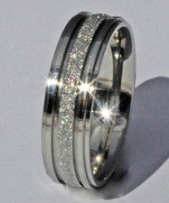 Anillo de compromiso hipoalergénico hipoalergénico SEGURO DE NÍQUEL 4 MM 6 MM acero brillante alianza de boda