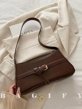 Mujer Moda Bolso de Mano con Detalle de Cinturón Elegante Bolso de Hombro para Fiesta