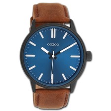 Oozoo reloj de pulsera para hombres OOZOO Timepieces analógico cuero marrón UOC11401