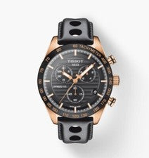 Tissot PRS 516 Chronograph Black Dial Rose Gold PVD Watch T100.417.36.051.00