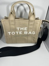 Mini bolso de mano Marc Jacobs beige con cierre de cremallera para mujer