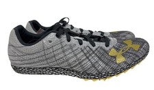 NUEVO Under Armour UA Para hombres UA HOVR Shakedown Puntas de Pista Gris Halo Talla 5.5