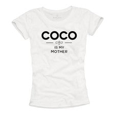 CAMISETA CON ESLOGAN DE MODA DIVERTIDA PARA MUJER CON DISEÑO DE COCO - TOP SEXY CHICA TEE