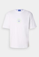 Camiseta HUGO BOSS Napoka Blanca Verde Jersey Algodón Cuello Redondo Ligera XL