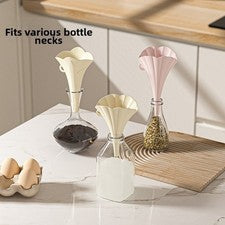 Embudo Cocina Plegable Silicona para Aceite Vino Líquidos Polvo 11,5x9cm