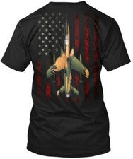 Camiseta F105 Thunderchief And Flag Hecha en EE. UU. Talla S a 5XL