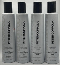 JUEGO DE 4 PIEZAS DE CHAMPÚ Y ACONDICIONADOR Peter Coppola Color Control ~ 12 fl oz cada uno ~ nuevo