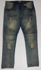 Pantalones de mezclilla para hombre ODD CULTURE desgastados rasgados TALLAS 30 a 44