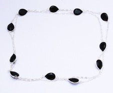 Collares de joyería de plata de ley 925 hechos a mano con piedras preciosas de espinela talla 36