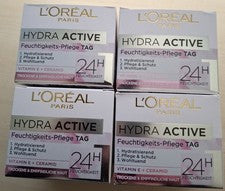 4x 50ml ✅ Loreal Hydra Active Crema Cuidado de Día Piel Sensible Hidratación ✅