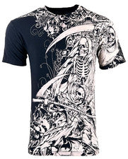 Camiseta para hombre Xtreme Couture By Affliction alucinación oscura calavera motociclista S-4XL