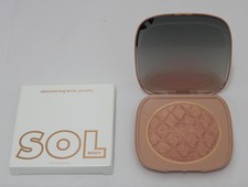 Polvo facial corporal brillante Sol rosa champán edición limitada tamaño completo 10 g nuevo en caja