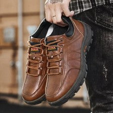 ZAPATOS DE CUERO PARA HOMBRES ZAPATILLAS INFORMALES GIMNASIO CAMINAR DEPORTES CORRER ZAPATOS