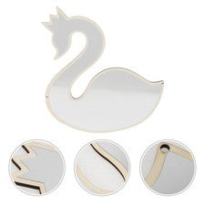 Espejo decorativo acrílico estilo nórdico espejo colgante de pared para el hogar (madera) 1 pieza