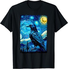 NUEVA CAMISETA LIMITADA Crow Lover Raven Estilo Noche Diseño Idea de Regalo