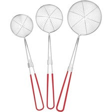 Juego de 3 utensilios de acero inoxidable colador de cocina cuchara de pasta de metal