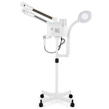 Vaporizador facial frío caliente 4 en 1 5X LED lámpara de aumento spa salón de belleza cuidado de la piel