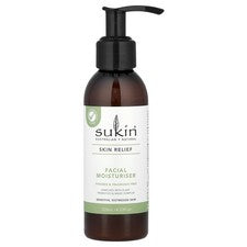 Alivio de la piel, hidratante facial, piel sensible, angustiada, sin fragancia,