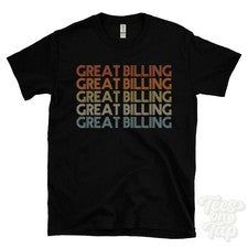 CAMISETA ESTILO RETRO REPETIDA GRAN FACTURACIÓN para hombre y mujer Reino Unido top name regalo