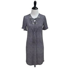 Vestido Vaino MICHAEL Michael Kors Para Mujer Talla XS Nuevo con Etiquetas Mangas Cortas Con Cordones