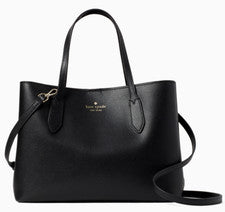Cartera de cuero negra Kate Spade Harper Aphrodite para mujer (WKR00064-001) - NUEVA CON ETIQUETAS