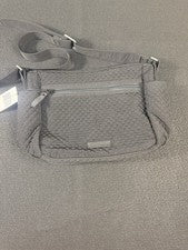 Bolso Bandolera Ajustable Vera Bradley Negro Microfibra Acolchado Nuevo con Etiquetas