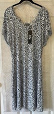 Nuevo con etiquetas Vestido Lily By Firmiana Para Mujer Slinky Estampado Animal Grande L Nuevo Elástico