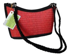 Mujer Bolso de Hombro Rojo Bandolera Cartera Pequeño Bolso sin asas 8x5