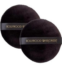 2 x Hollywood Browzer Deluxe Microfibra Beauty Puff - Polvo Puff para Maquillaje