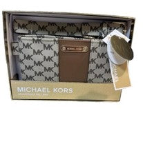 Bolso Cinturón Ajustable para Mujer MICHAEL Kors Marrón Beige MK Logo Talla L/XL NUEVO CON ETIQUETAS