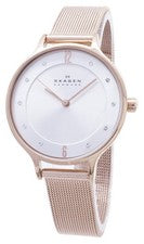 Reloj Skagen Anita Plateado Analógico de Lujo Correa Ajustable SKW2151 Mujer
