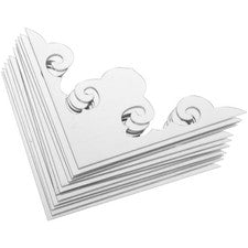 12 pegatinas de pared acrílicas de esquina con espejo para decoración de salón y hogar