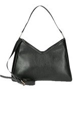 Bolso hobo de hombro Time & Tru River de cuero sintético suave negro bandolera nuevo con etiquetas