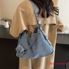 Informal Mujer Denim Bolso de Mano Carteras Bandolera Viaje Bolsos de Hombro Moda